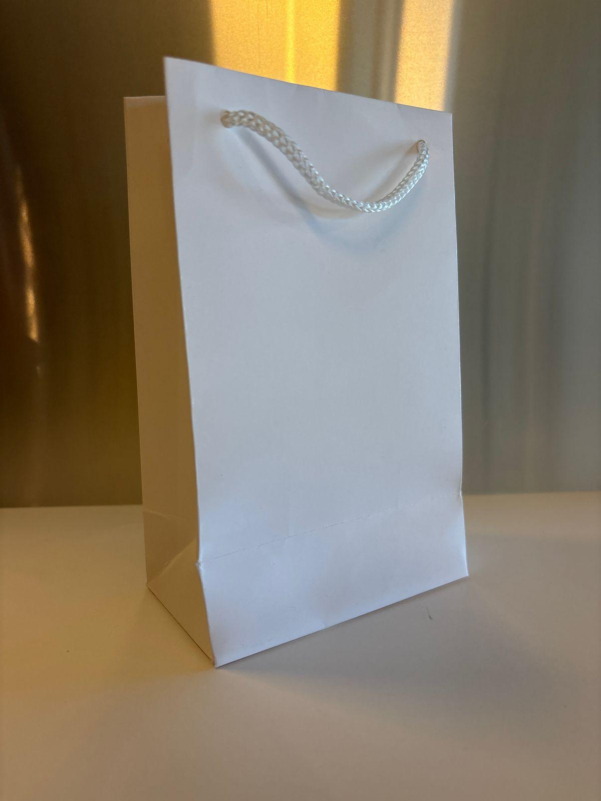 Bolsa Blanca Grande - 12cmx19cmx7cm
